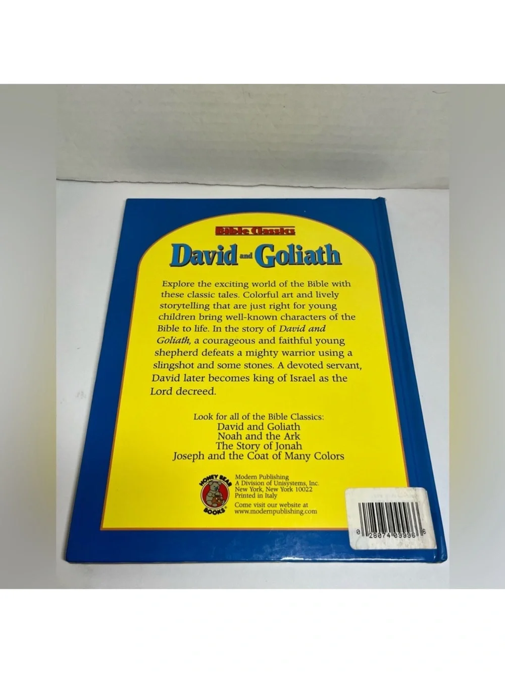 KIDS BOOKS - BIBLE CLASSICS - NOAH & THE ARK/DAVID & GOLIATH/MY SON, MY SAVIOR